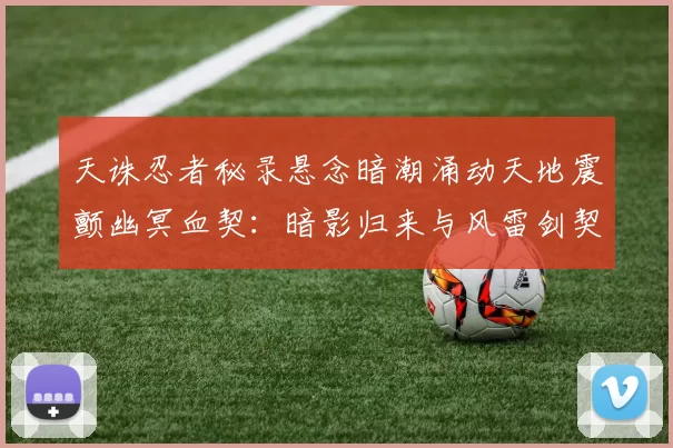 天诛忍者秘录悬念暗潮涌动天地震颤幽冥血契：暗影归来与风雷剑契约